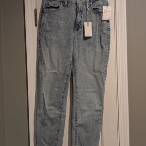 Good American Light Blue Straight Leg Jeans